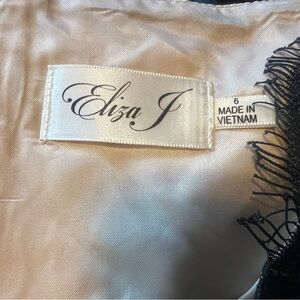 Eliza J dress from Nordstrom worn once! Black and partial lace. Sz6